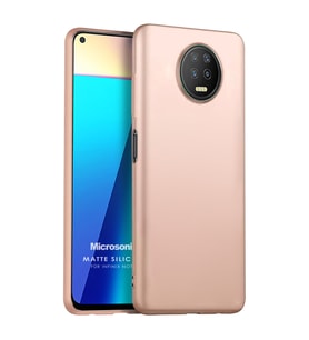 Microsonic Matte Silicone Infinix Note 7 Kılıf Gold