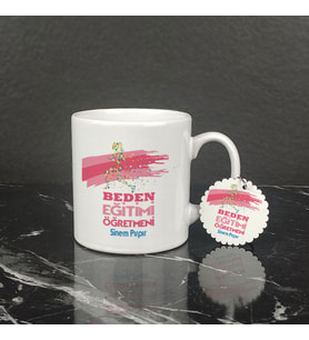 Beden Eğitimi Öğretmenine Hediye Kupa Bardak ve Anahtarlık Set 002
