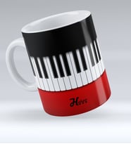 BK Gift Kişiye Özel Piano Tasarımlı Kupa Bardak  3