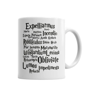 Harry Potter Spells Revealed Kupa  Bardak Porselen
