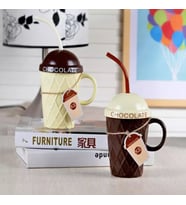 KUPA MUG PORSELEN CHOCOLATE