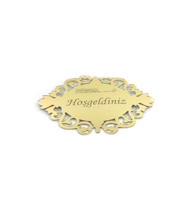 Pleksi Kapı Süsü 2 (Gold)