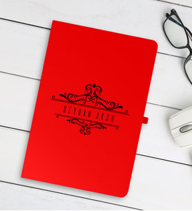 BK Gift Kişiye Özel İsimli Kırmızı Defter - 8