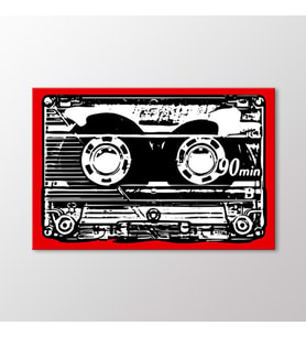Arty Tablo Vintage Casette Tablo (Karışık)
