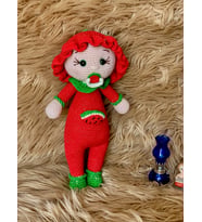 Amigurumi Karpuz Kız (Krem)