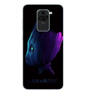 Baby Groot Tasarım Süper Şeffaf Silikon Telefon Kılıfı Xiomai Redmi Note 9