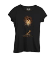 Aslan 1 Siyah Kadın Tshirt