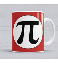 Matematik Daire Pi Sayısı Kupa Bardak Porselen