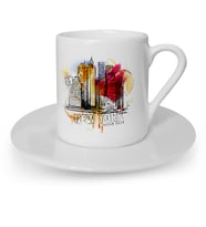 BK Gift Kişiye Özel New York Tasarımlı Türk Kahvesi Fincanı  1