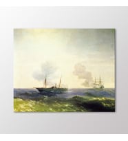 Arty Tablo Vesta İle Fethi Bülent Gemilerinin-Karadeniz'de Savaşı, 11.06.1877 Ta (Karışık)