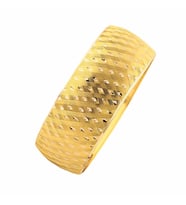 14 Ayar Altın Şarnelli Geniş Bilezik 18 Gram