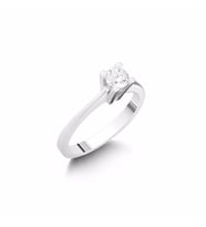 0,32Ct Pırlanta Tektaş Yüzük-18k (Beyaz)