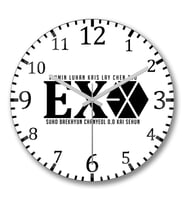 Exo 3 Duvar Saati Bombeli Gercek Cam