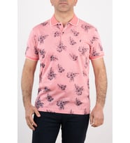 Fulker Yakalı T-Shirt (Pembe)