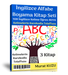 İngilizce Alfabe Boyama Kitap Seti (3 Kitap)