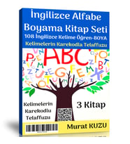 İngilizce Alfabe Boyama Kitap Seti (3 Kitap)