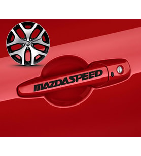 Mazda Speed Kapı Kolu Sport Sticker Yapıştırma 8 Ad