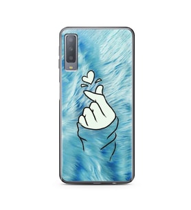 Parmak Tasarım Süper Şeffaf Silikon Telefon Kılıfı Samsung A7 (2017)