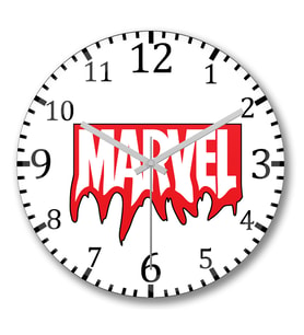 Marvel Derretida Duvar Saati Bombeli Gercek Cam
