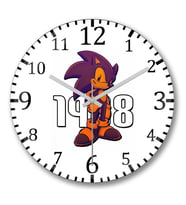 Sonic 1988 Duvar Saati Bombeli Gercek Cam