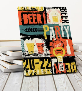 Bira Festival Tasarımlı Kanvas Tablo 50x70cm 2