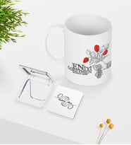 BK Gift Kişiye Özel En İyi Öğretmen Beyaz Kupa Ayna Seti-7 (Model 1)