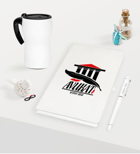 BK Gift Kişiye Özel Avukat Temalı Beyaz Defter Kalem ve Termos Mug Seti - 3 (Model 1)