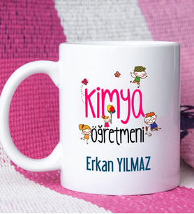 Kimya Öğretmeni Tasarımlı Kişiye Özel Kimya Öğretmeni Kupa Bardak