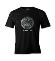 S.H.I.E.L.D Siyah Erkek Tshirt