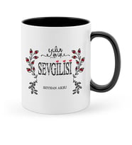 BK Gift Kişiye Özel Yılın En İyi Sevgilisi Siyah Kupa Bardak