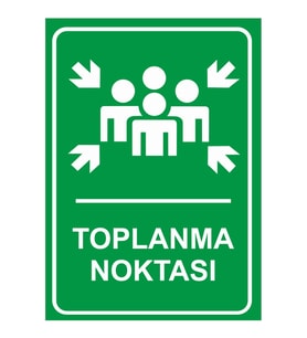 MIGNATIS - Toplanma Noktası Levhası - Sac Malzeme 50x70cm