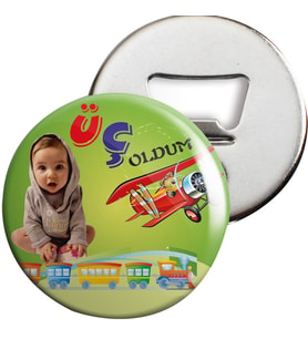 Tren ve Uçak Konsept Açacaklı Magnet Kişiye Özel