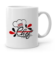 BK Gift Kişiye Özel Chef Beyaz Kupa Bardak  5