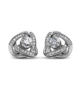 Monemel Swarovski Taşlı Küpe (Altın Kaplama) Sevgililer Günü Hediyes
