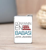 Dünyanın En İyi Babası İsme Özel Çakmak