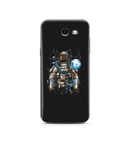 Uzay Astronot Tasarım Süper Şeffaf Silikon Telefon Kılıfı Samsung J3 Prime
