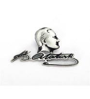 Unisex Gümüş Atatürk Rozeti 6018602615625