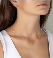 Else Silver 925 Ayar Gümüş Şans Kolyesi (Yeşil)