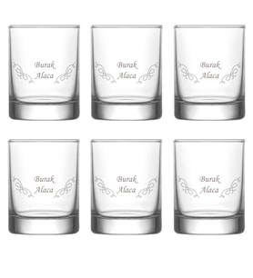 Kişiye Özel 6 lı Tekila Shot Bardağı Model - 8