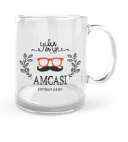 BK Gift Kişiye Özel Yılın En İyi Amcası Cam Kupa Bardak