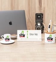 Fizik Öğretmeni Türk Kahvesi Fincanı Kalemlik Ve Masa İsimliği Hediye Seti