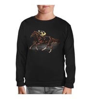 At 7 Siyah Çocuk Sweatshirt
