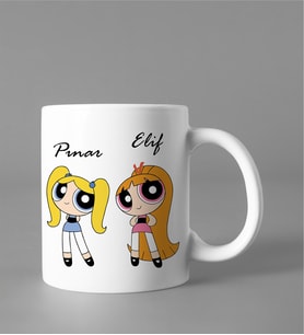 Powerpuff Girls Kupası Kişiye Özel