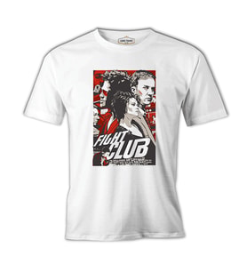 Fight Club Beyaz Erkek Tshirt