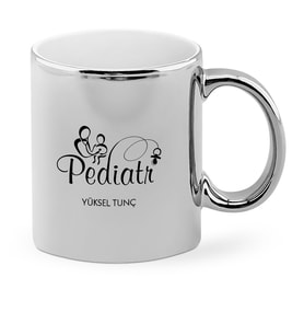 BK Gift Kişiye Özel Mesleki Pediatr Krom Kupa Bardak  1