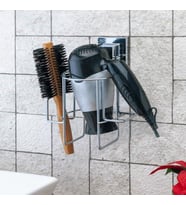 Geseus Yapışkanlı Fön Makinesi Askısı Krom EF262