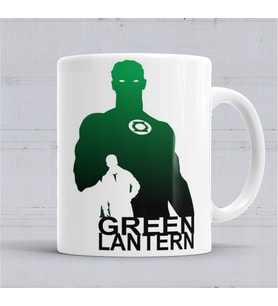 Green Lantern Kupa Bardak Porselen
