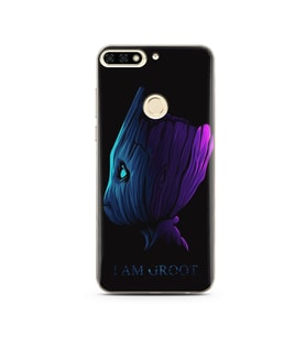 Baby Groot Tasarım Süper Şeffaf Silikon Telefon Kılıfı Huawei Honor 7C- y7 2018 