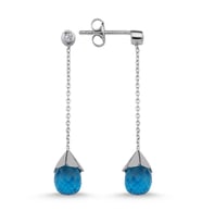 Lova Drop Topaz Taşlı Sallantılı Küpe - 3040036