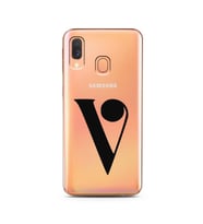 Samsung A40 Harf Tasarımlı Telefon Kılıfı V-Harfi 